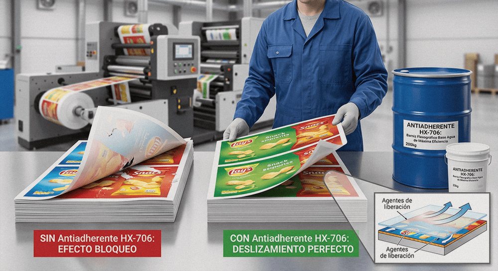 Infografía técnica: Antiadherente HX-706