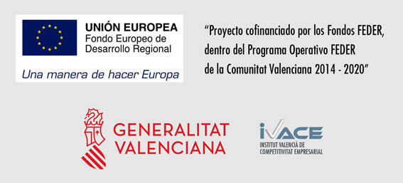 Logotipos IVACE y Unión Europea (FEDER)